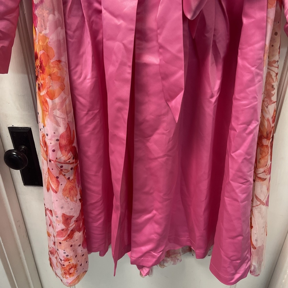 C Wonder Christian Siriano Jacket Womens Xs Floral Back LongCoat - Picture 4 of 8